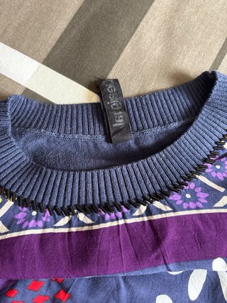 Jersey Desigual azul y morado