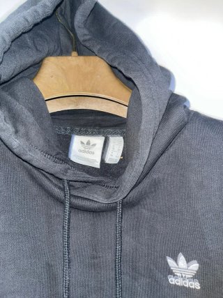 Felpa Adidas corta nera taglia S