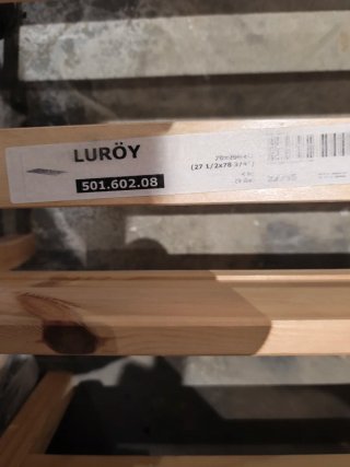 Cama Matrimonio IKEA Madera + somier  1'40 x 2m