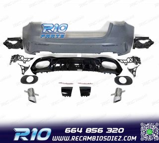 PARAGOLPES TRASERO MERCEDES CLASE A W177 LOOK A35 + COLAS E