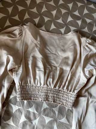 Blusa crop top champagne Oh Juliette