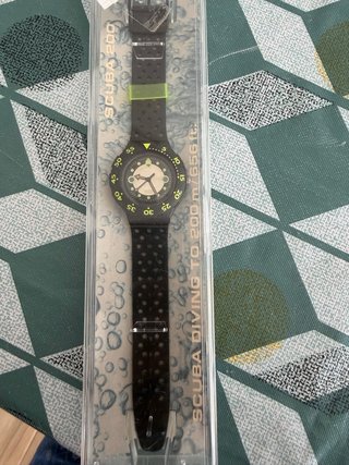 Orologio Swatch Scuba Nero Onda Nera Vintage