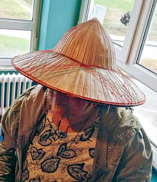 Sombrero Vietnamita Bambú - Artesanía de Hanoi