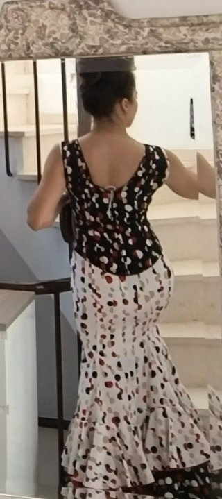 Conjunto Flamenco Falda y Cuerpo Lunares