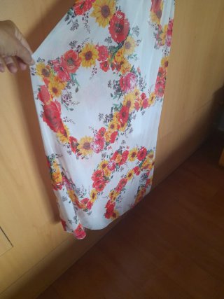 Vestido largo estampado floral
