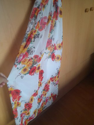 Vestido largo estampado floral