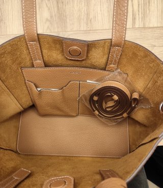 Bolso de piel Divlos marrón