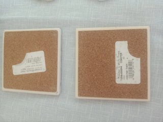 Reposavasos de piedra con diseño