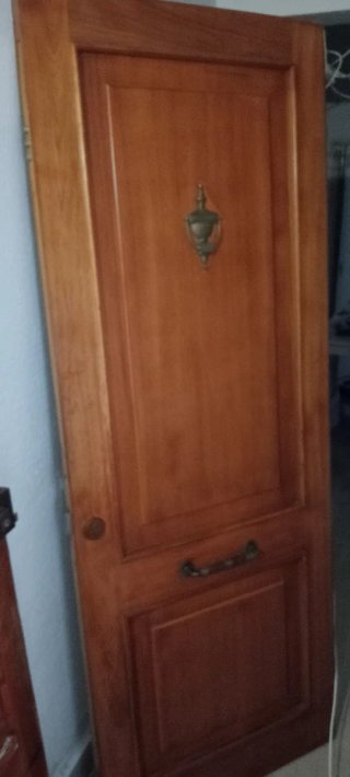 Puerta blindada madera