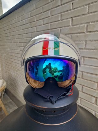 Casco Jet Retro Talla M (57-58cm) Nuevo