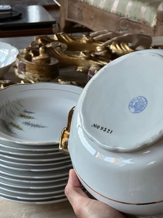 Vajilla vintage Gil Vargas Segovia 12 pax