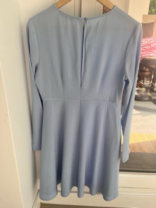 Vestido azul manga larga finito