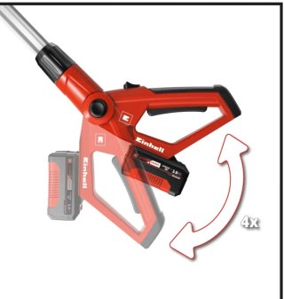 Sierra de pértiga a batería