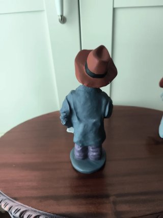 Pareja Figuras Elisa Pintadas a Mano