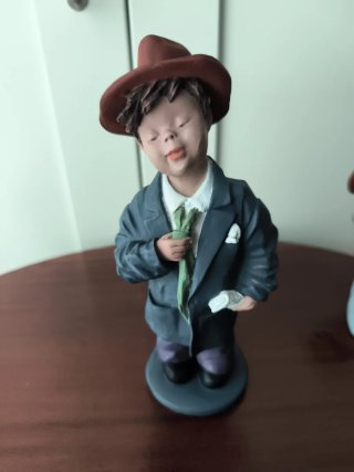 Pareja Figuras Elisa Pintadas a Mano