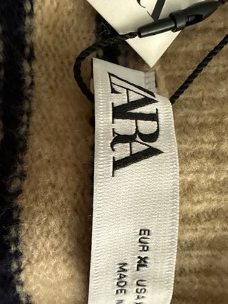 Chaqueta Zara punto rayas xL