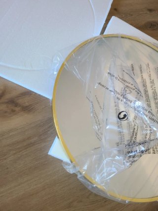 Specchio rotondo oro