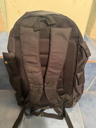 Mochila Moto Guzzi Negra y Gris