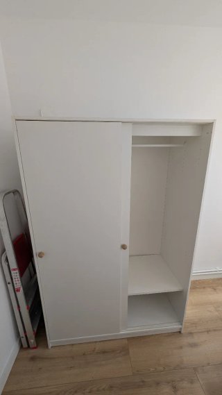 Armario blanco puertas correderas