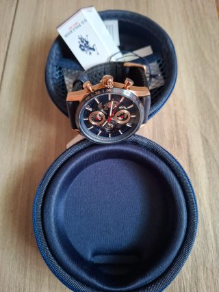Reloj Polo Ralph Lauren Azul y Dorado