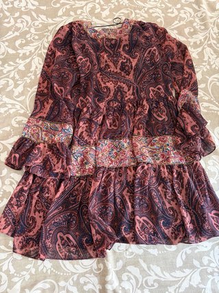 Vestido Zara estampado paisley