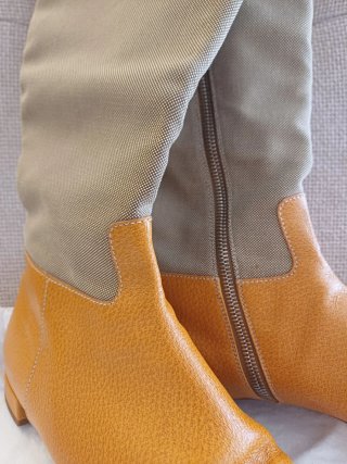 Stivali Prada Pelle e Tela Taglia 38