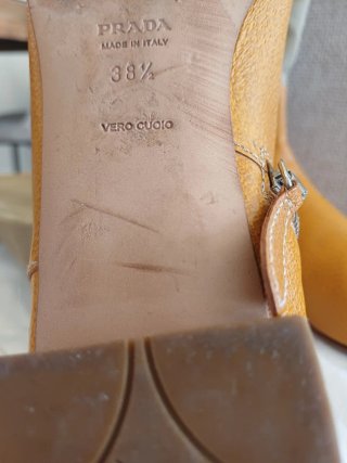 Stivali Prada Pelle e Tela Taglia 38