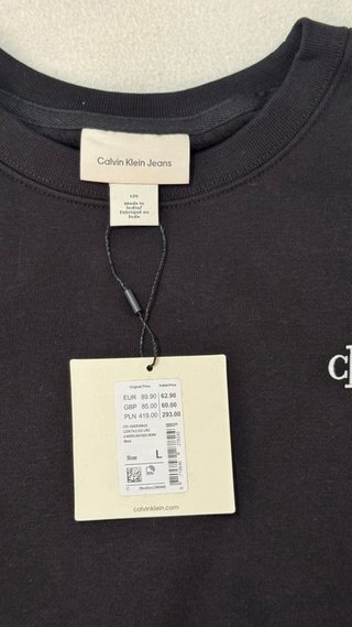 Sudadera Calvin Klein Jeans Negra