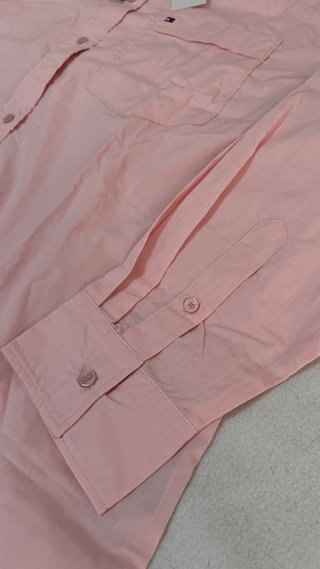 Camisa Oversize Tommy Hilfiger Rosa