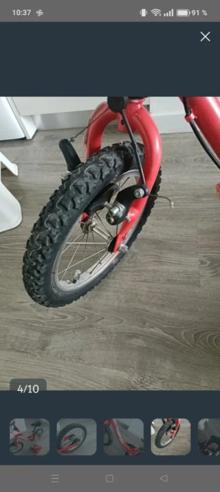 Bicicleta infantil roja Rayo McQueen