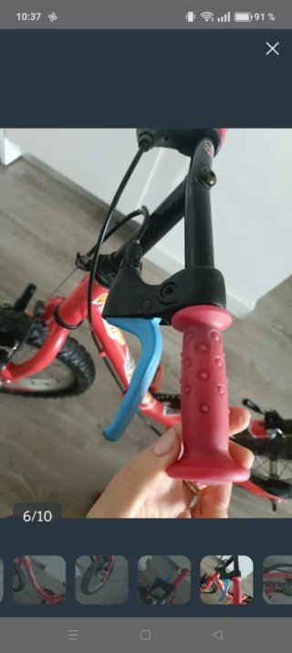 Bicicleta infantil roja Rayo McQueen