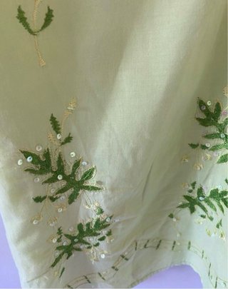 Vestido playero verde T XL