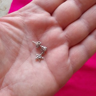 Pendientes Plata 925 y Circonitas Estrella