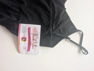 Bañador negro con transparencias