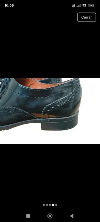 Zapatos de vestir negros con cordones de cuero