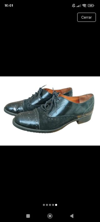 Zapatos de vestir negros con cordones de cuero