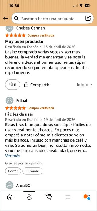 Tiras Blanqueadoras Nacerlary 5 Pares