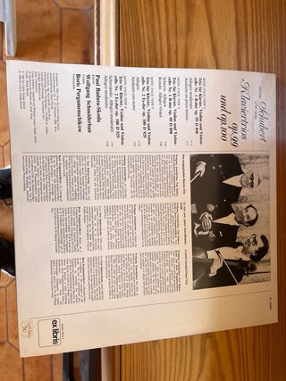 Vinile Schubert Klaviertrios op.99 & op.100