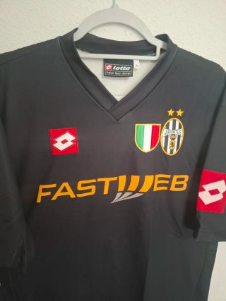 Camiseta Juventus Lotto Fastweb Negra XL Vintage