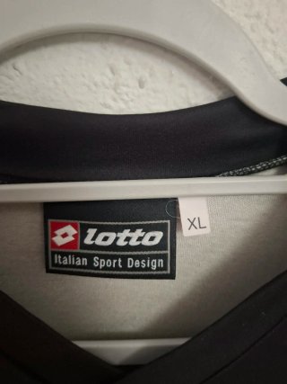 Camiseta Juventus Lotto Fastweb Negra XL Vintage