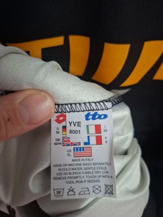 Camiseta Juventus Lotto Fastweb Negra XL Vintage