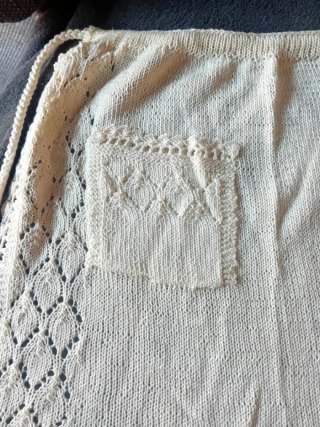 Delantal ganchillo cocina niña/o