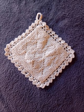 Delantal ganchillo cocina niña/o