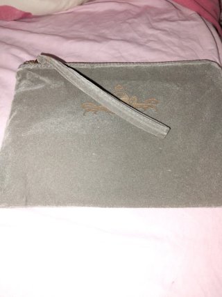 Neceser/Cartera Verde Oliva Nuevo terciopelo