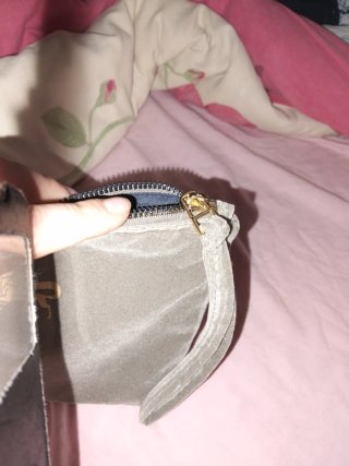 Neceser/Cartera Verde Oliva Nuevo terciopelo