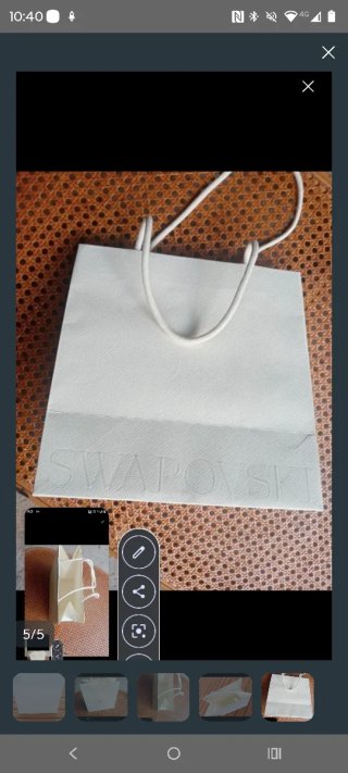 Bolsa de regalo Swarovski blanca