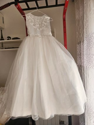 Vestido blanco niña fiesta/comunión.