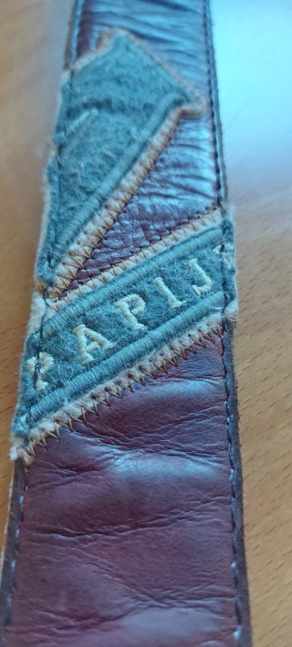 Cintura Napapijri Patch Vintage Pelle