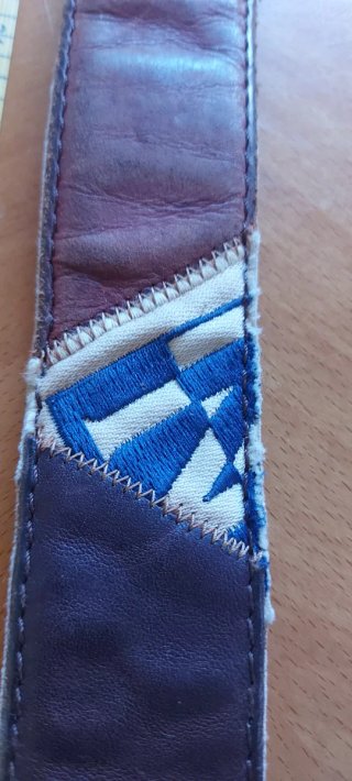 Cintura Napapijri Patch Vintage Pelle
