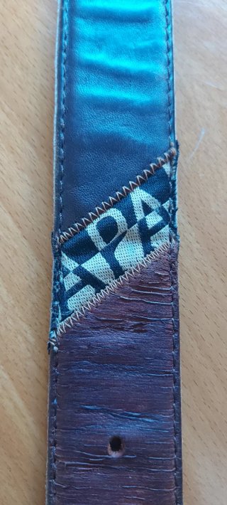 Cintura Napapijri Patch Vintage Pelle